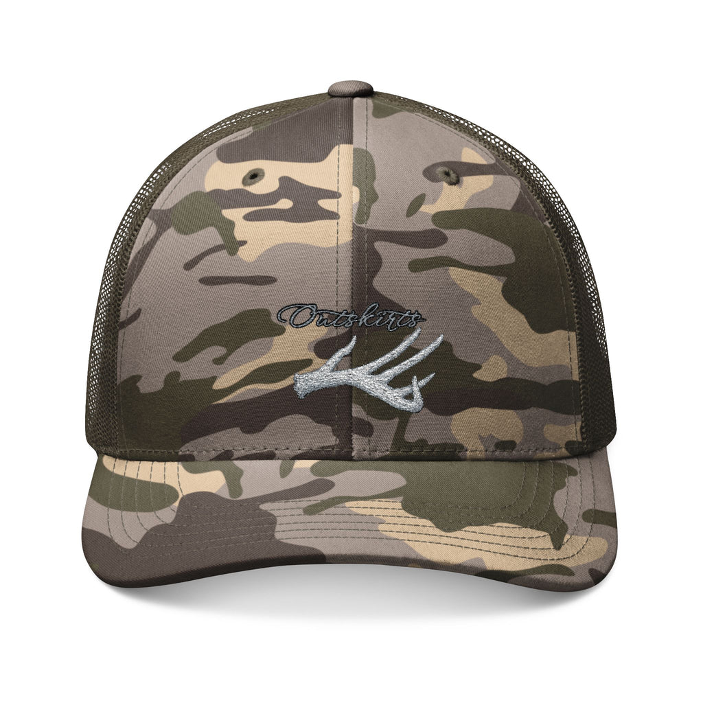 Outskirts Camo Trucker Hat — Embroidered