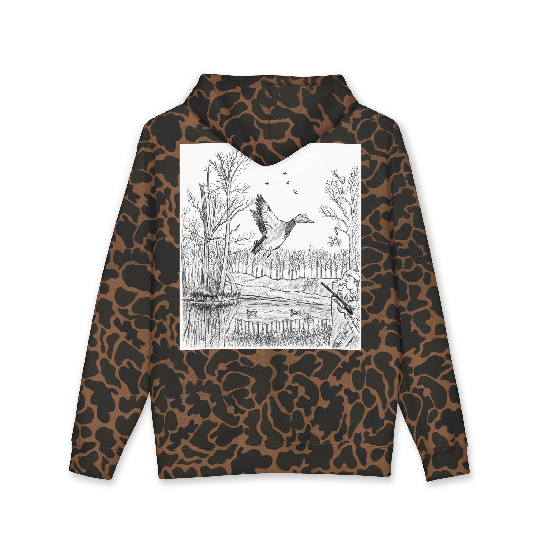 Outskirts camo flooded timber hoodie